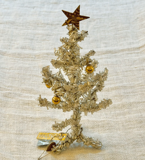 WALTHER&CO.ウォルサー＆コー　クリスマスツリー　SILVER BEAD TREE　19ｃｍ